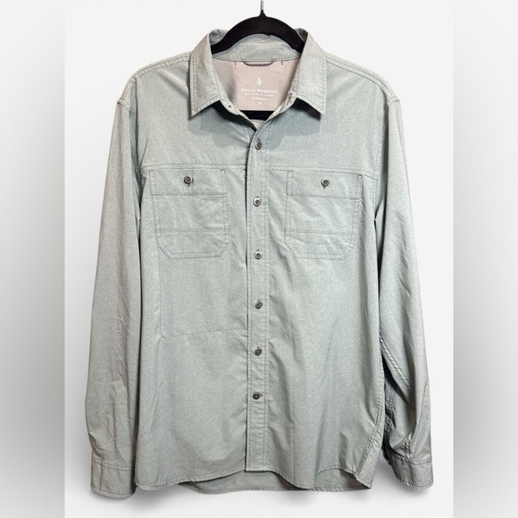 Royal Robbins Other - Royal Robbins Performance Button Up Shirt Men's M UV Quick Dry Outdoor Gorpcore